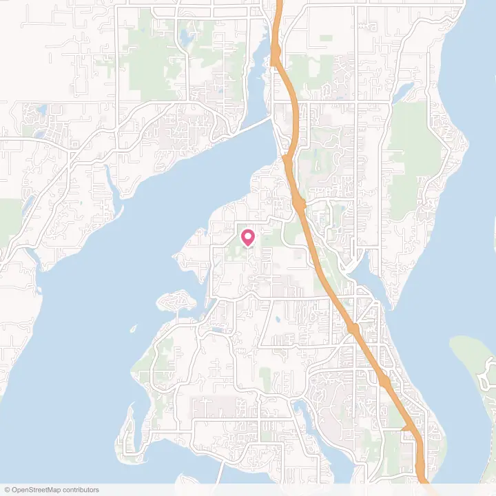 Map of the flower delivery area in Rosedale, Washington
