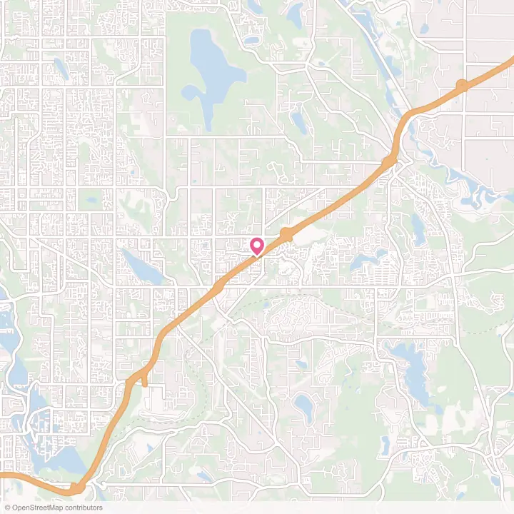 Map of the flower delivery area in Covington, Washington