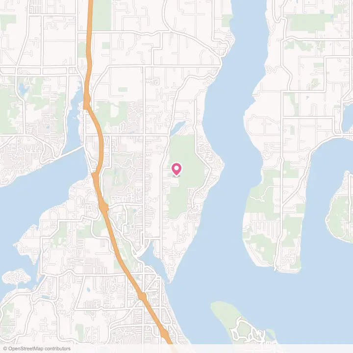Map of the flower delivery area in Maplewood, Washington