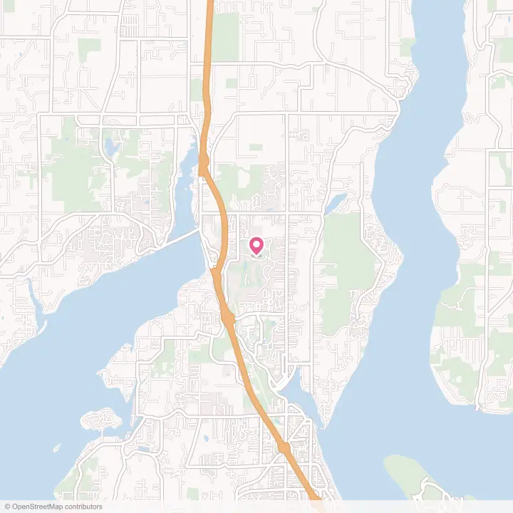 Map of the flower delivery area in Canterwood, Washington