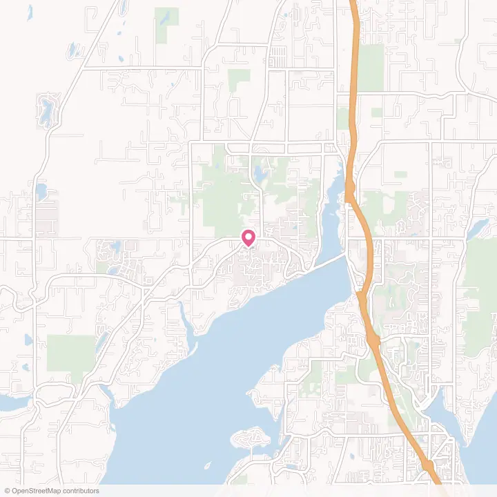 Map of the flower delivery area in Wauna, Washington