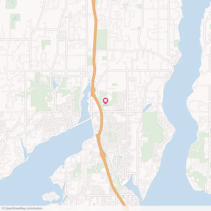 Map of the flower delivery area in Purdy, Washington