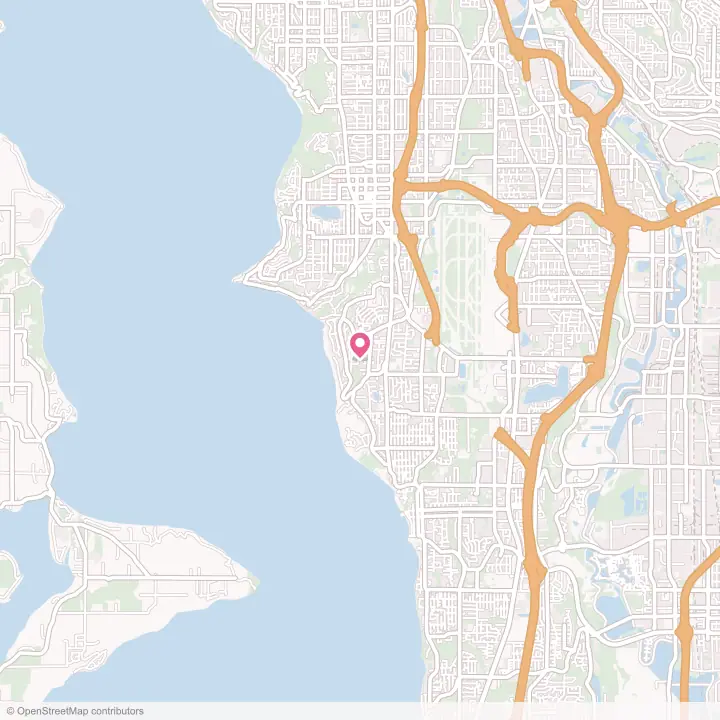 Map of the flower delivery area in Normandy Park, Washington
