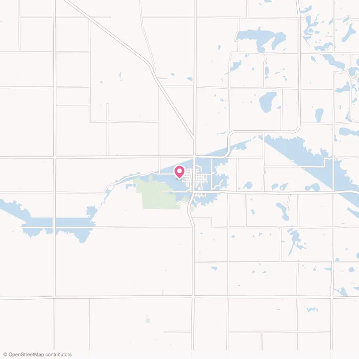 Map of the flower delivery area in Fertile, Minnesota