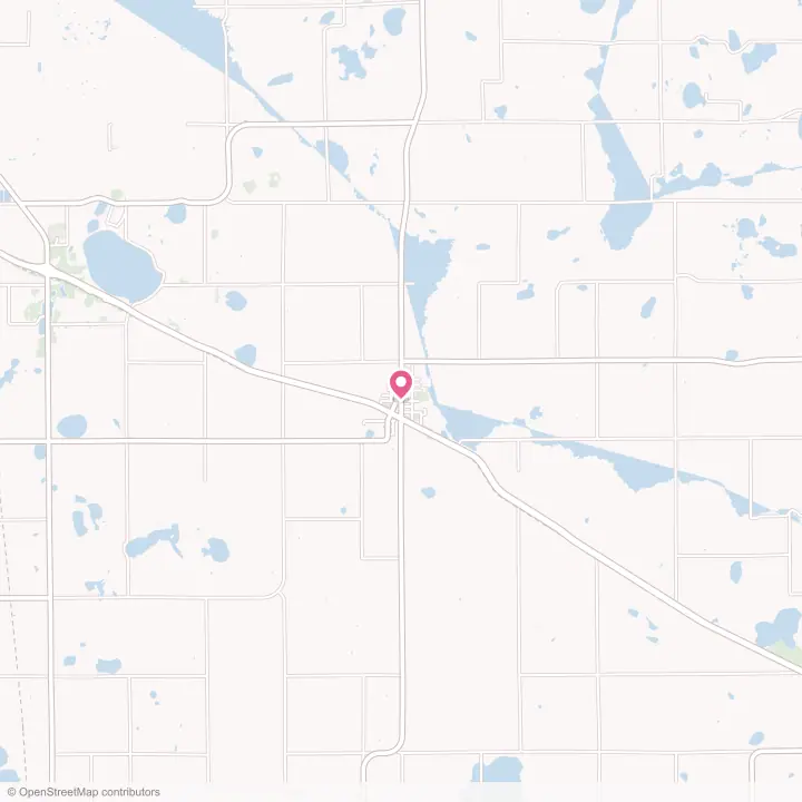 Map of the flower delivery area in McIntosh, Minnesota