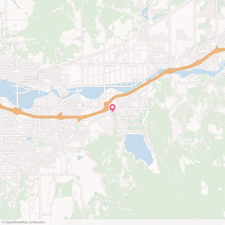 Map of the flower delivery area in Liberty Lake, Washington