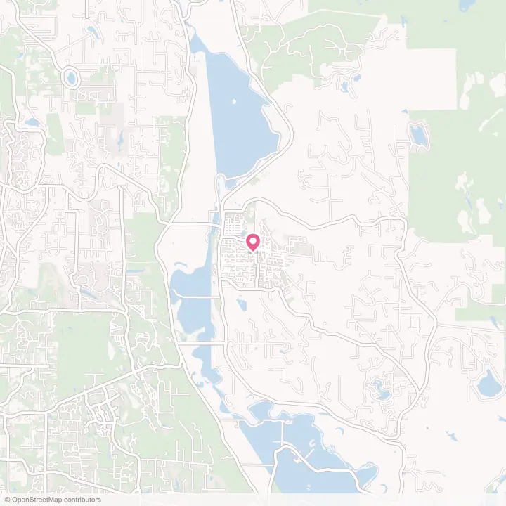 Map of the flower delivery area in Duvall, Washington