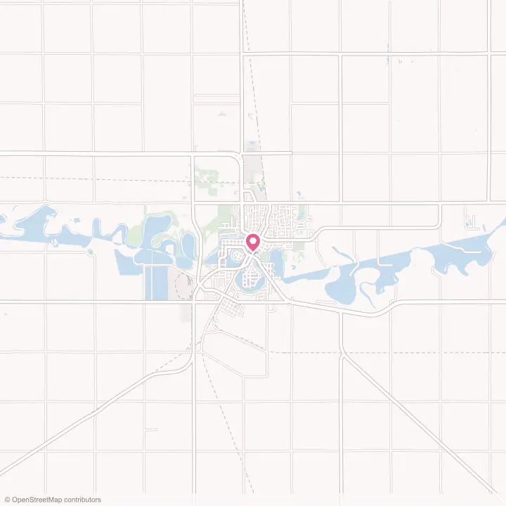 Map of the flower delivery area in Crookston, Minnesota