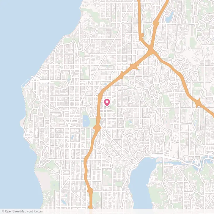 Map of the flower delivery area in Mountlake Terrace, Washington