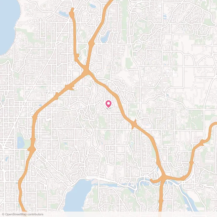 Map of the flower delivery area in Bothell West, Washington