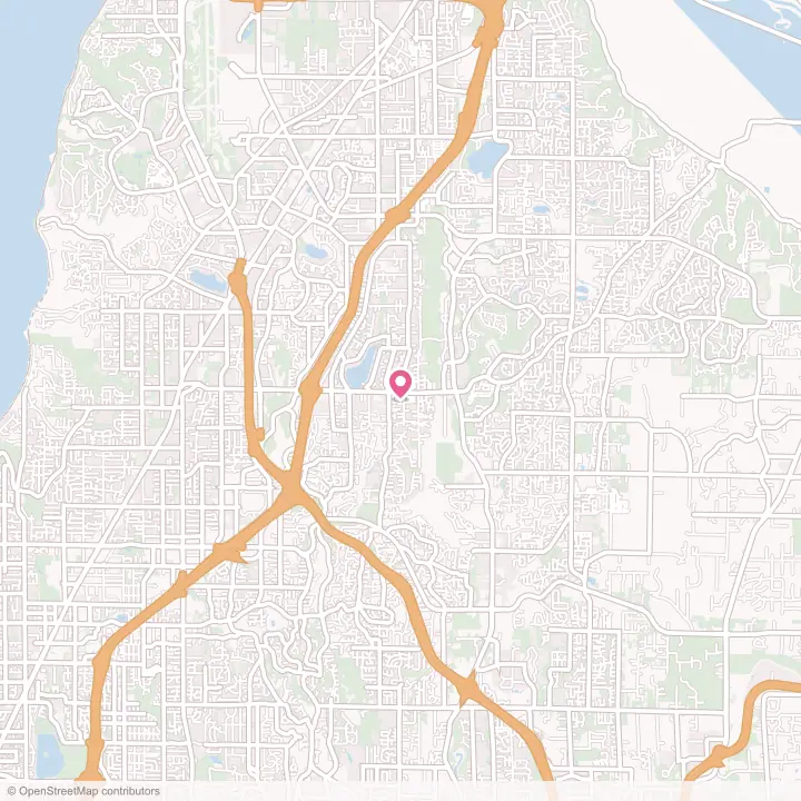 Map of the flower delivery area in Martha Lake, Washington