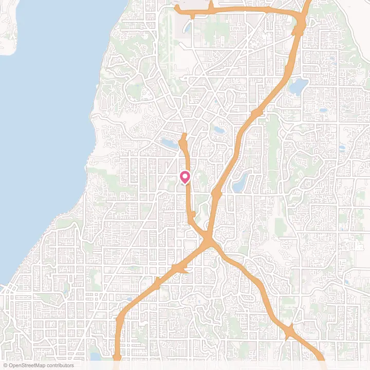 Map of the flower delivery area in North Lynnwood, Washington
