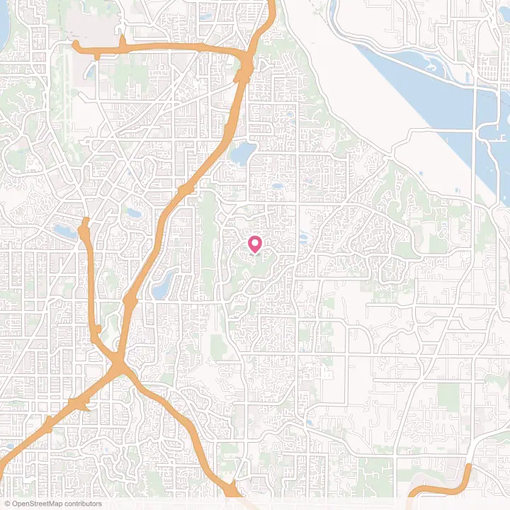 Map of the flower delivery area in Mill Creek, Washington