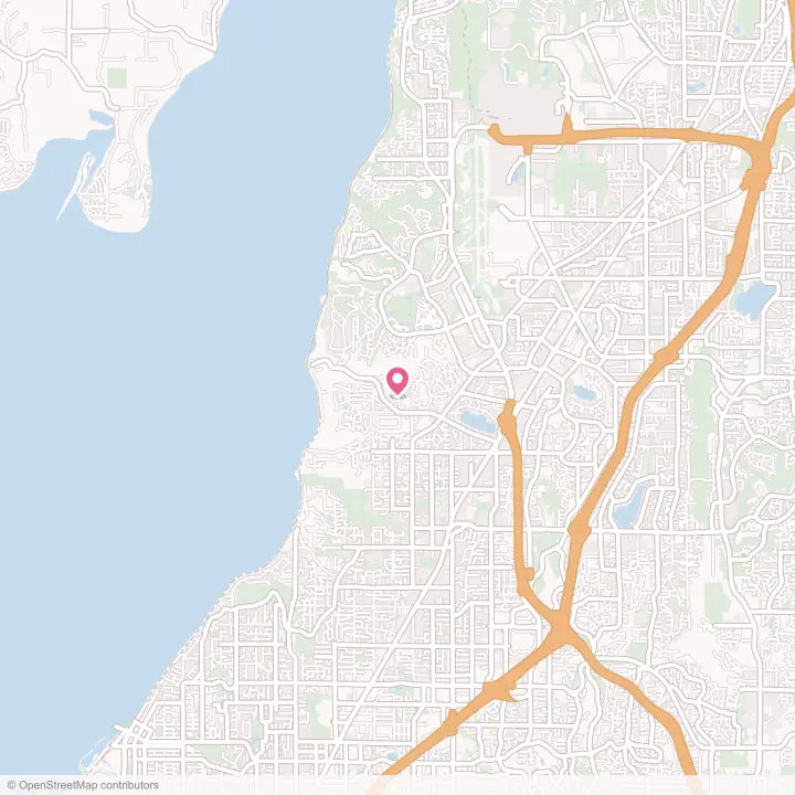 Map of the flower delivery area in Picnic Point, Washington