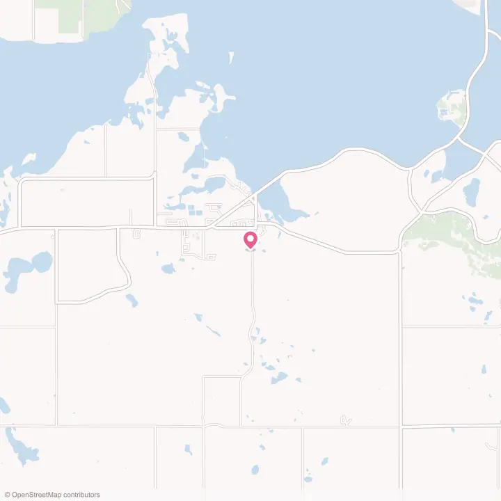 Map of the flower delivery area in Fort Totten, North Dakota