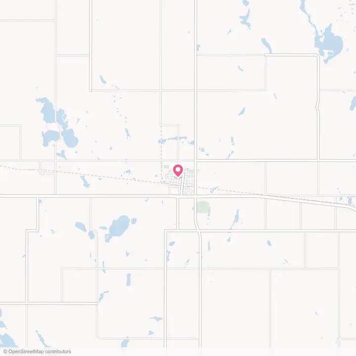 Map of the flower delivery area in Lakota, North Dakota
