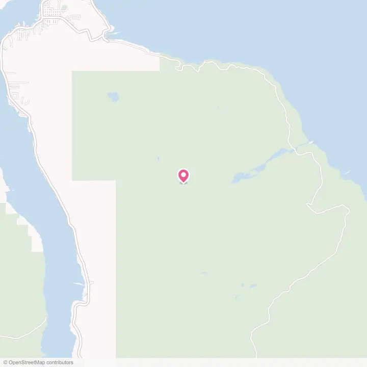 Map of the flower delivery area in Petersburg, Alaska