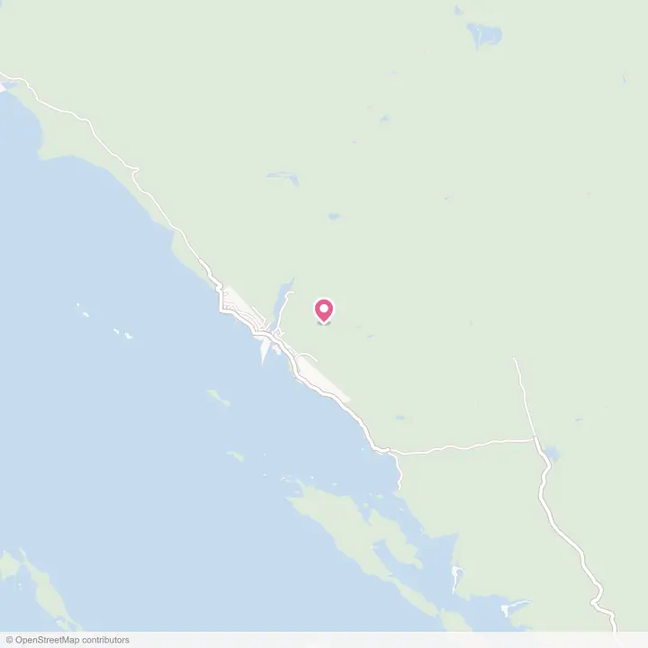 Map of the flower delivery area in Kake, Alaska