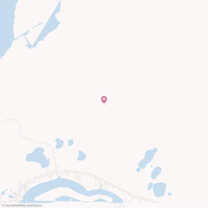Map of the flower delivery area in Naknek, Alaska