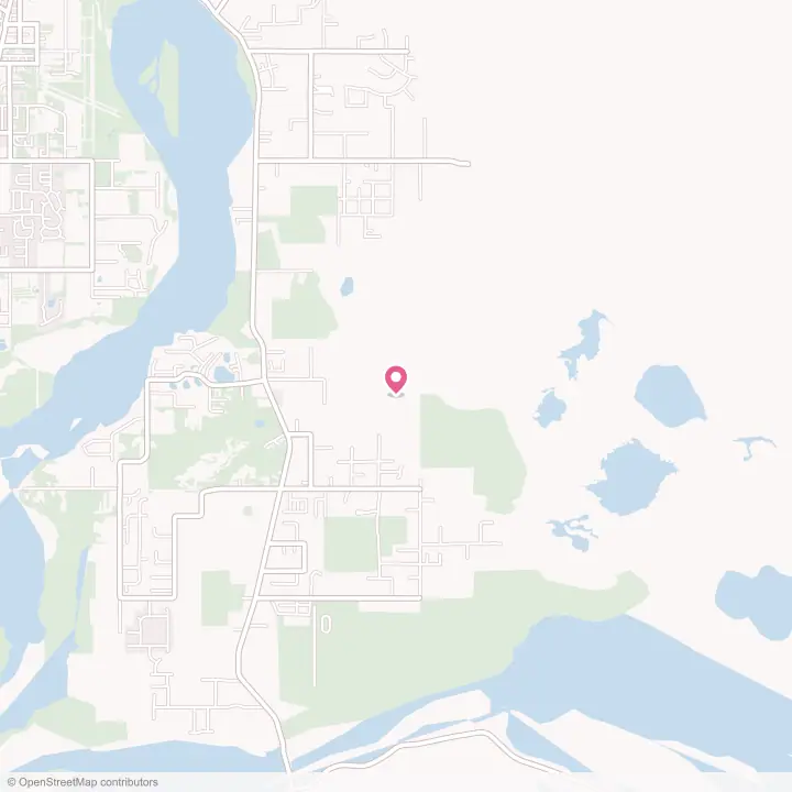 Map of the flower delivery area in Butte, Alaska