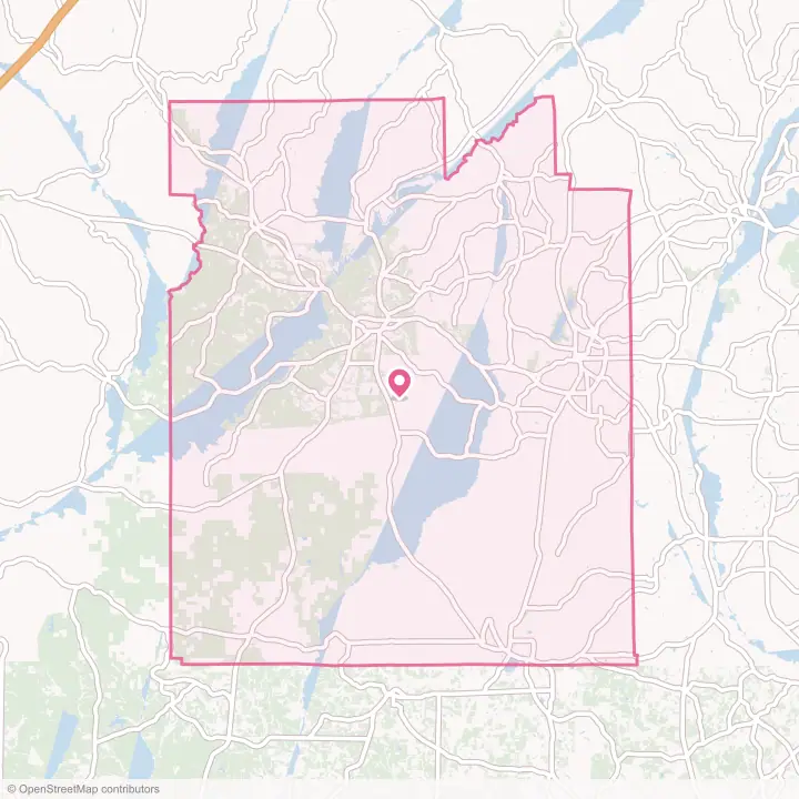 Map of the flower delivery area in Covington County, Alabama