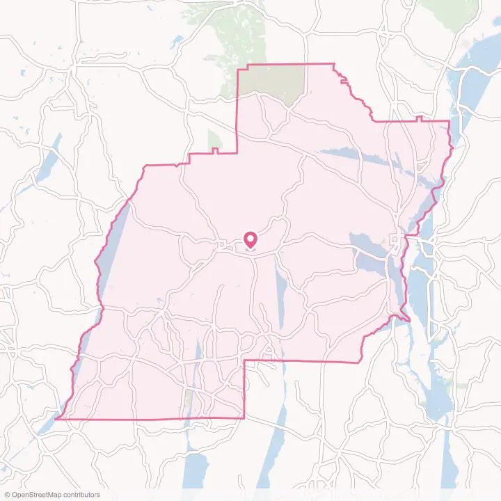 Map of the flower delivery area in Barbour County, Alabama