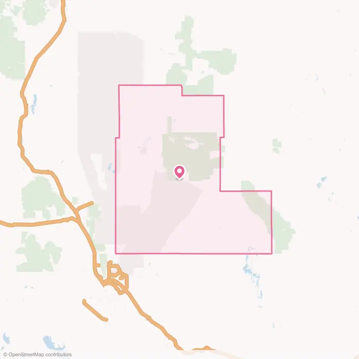 Map of the flower delivery area in Otero County, New Mexico
