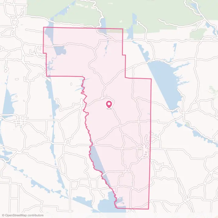 Map of the flower delivery area in Howard County, Arkansas
