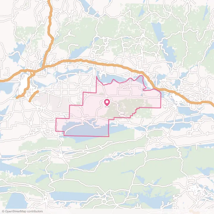Map of the flower delivery area in Logan County, Arkansas