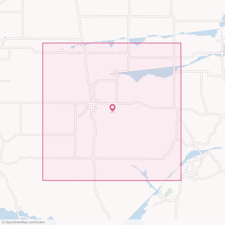 Map of the flower delivery area in Moore County, Texas