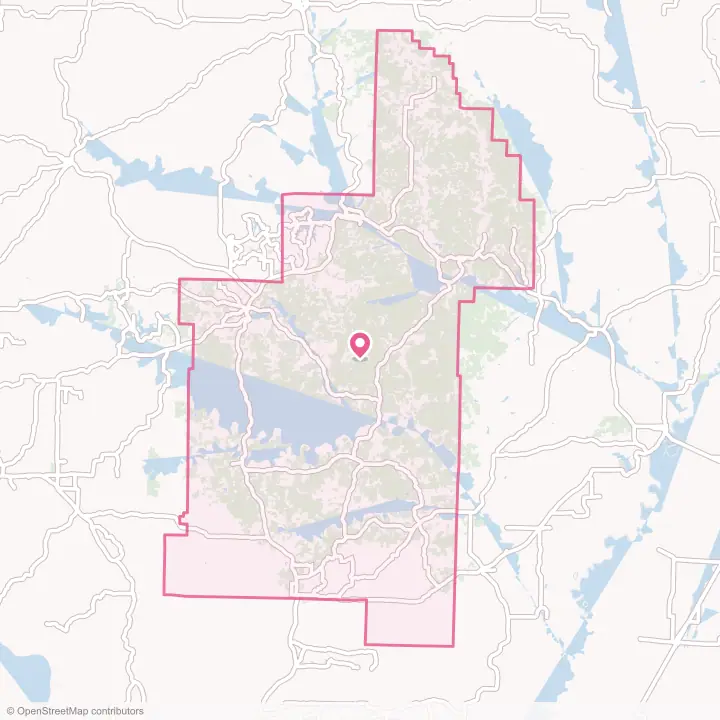 Map of the flower delivery area in Sharp County, Arkansas