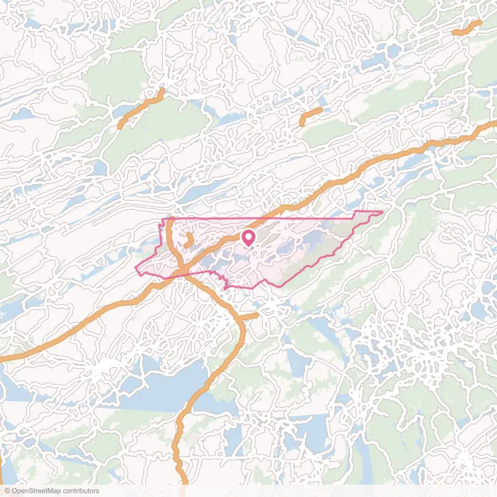 Map of the flower delivery area in Sullivan County, Tennessee