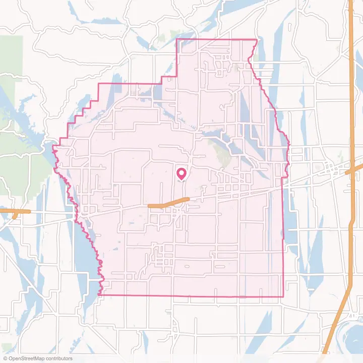 Map of the flower delivery area in Stoddard County, Missouri