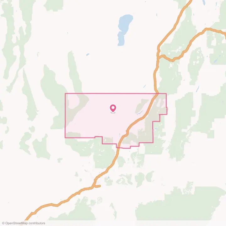 Map of the flower delivery area in Iron County, Utah