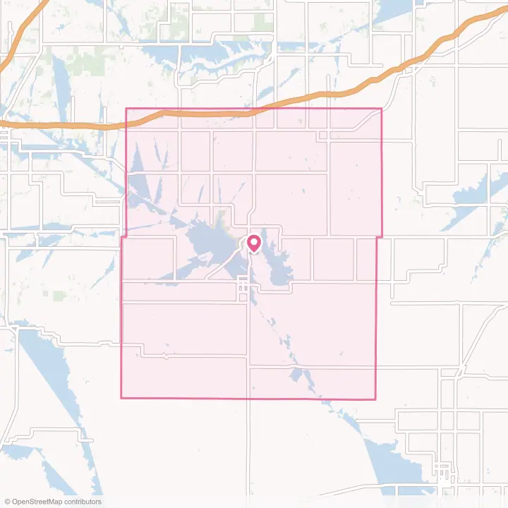 Map of the flower delivery area in Coffey County, Kansas