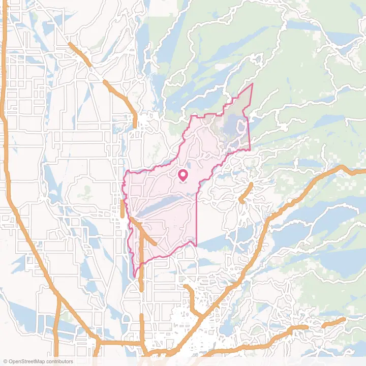 Map of the flower delivery area in Yuba County, California