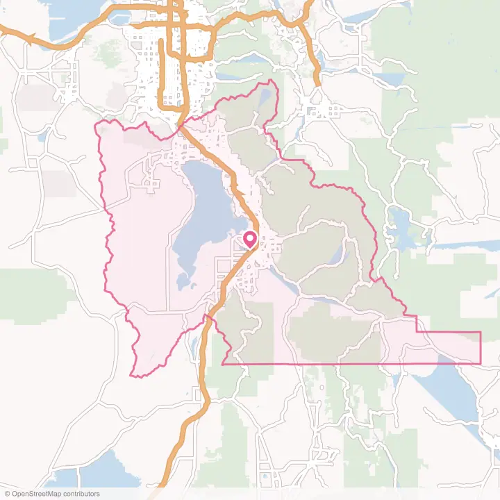 Map of the flower delivery area in Utah County, Utah