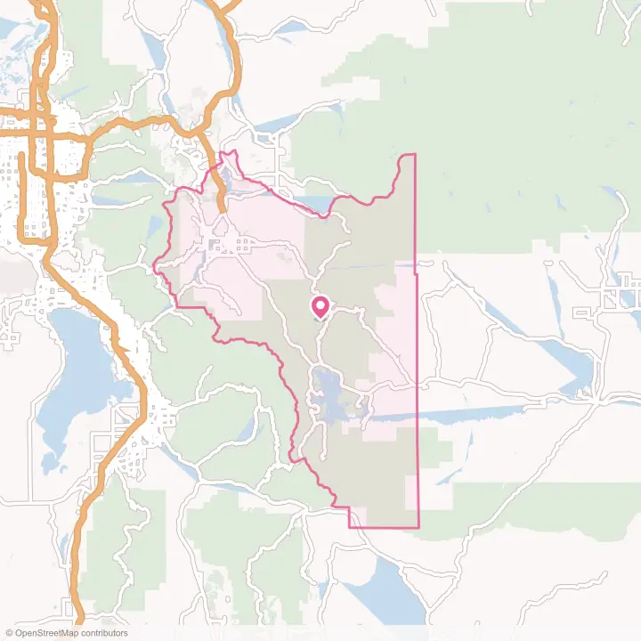 Map of the flower delivery area in Wasatch County, Utah