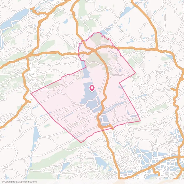 Map of the flower delivery area in Carbon County, Pennsylvania