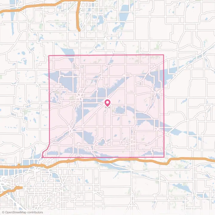 Map of the flower delivery area in St. Joseph County, Michigan