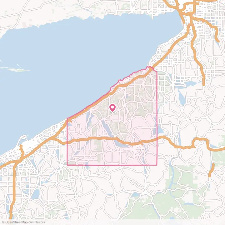 Map of the flower delivery area in Chautauqua County, New York