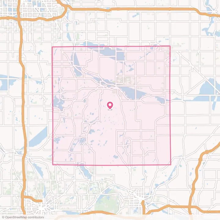 Map of the flower delivery area in Barry County, Michigan
