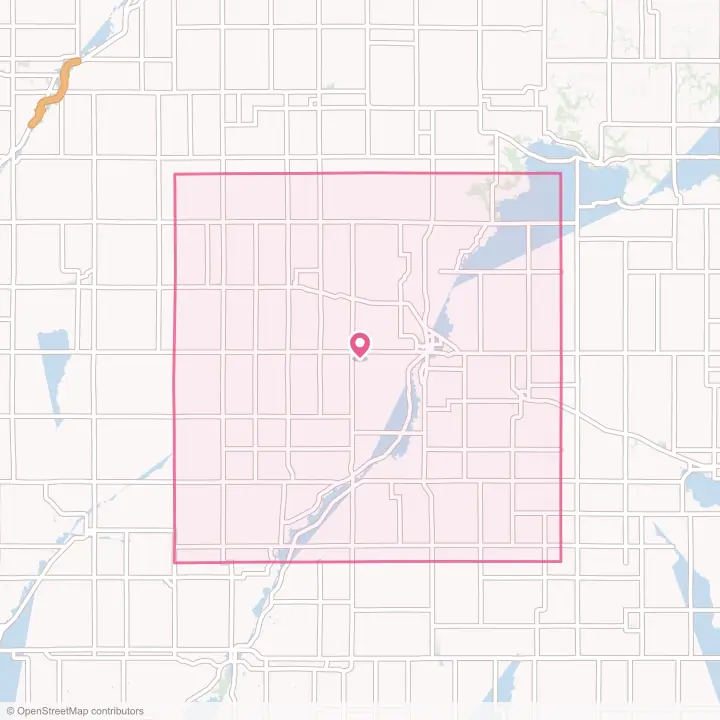 Map of the flower delivery area in Cherokee County, Iowa
