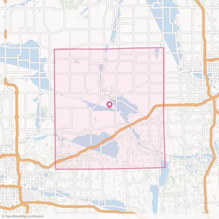 Map of the flower delivery area in Shiawassee County, Michigan