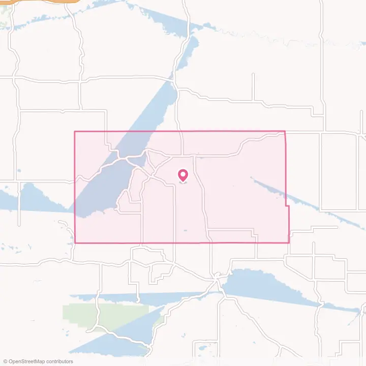 Map of the flower delivery area in Todd County, South Dakota