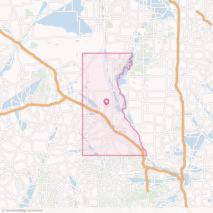 Map of the flower delivery area in Juneau County, Wisconsin