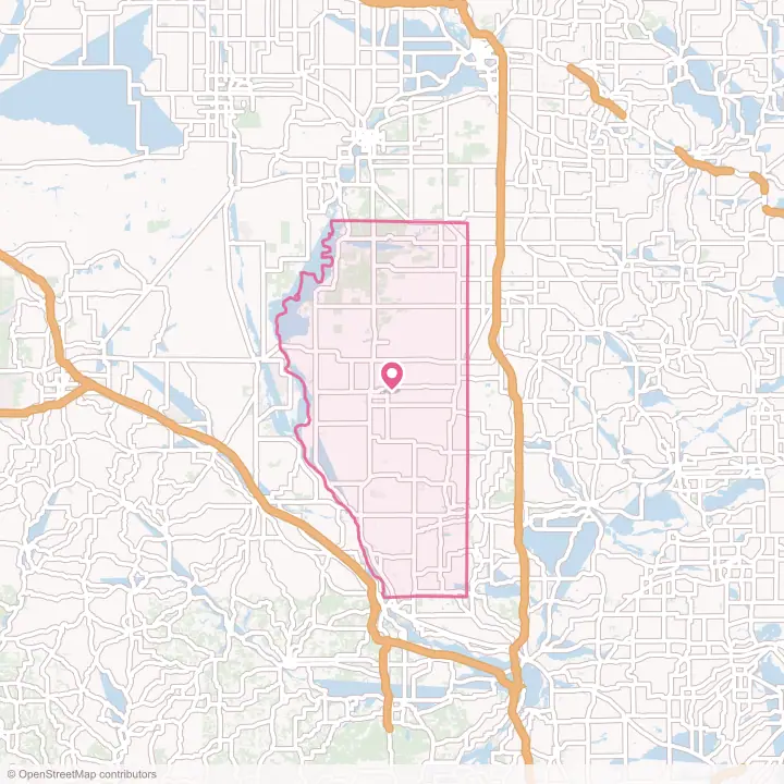 Map of the flower delivery area in Adams County, Wisconsin