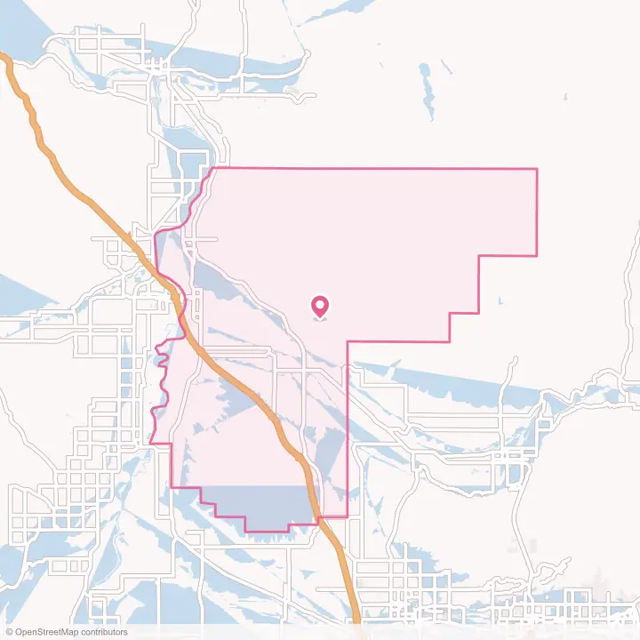 Map of the flower delivery area in Payette County, Idaho