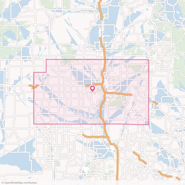 Map of the flower delivery area in Marathon County, Wisconsin